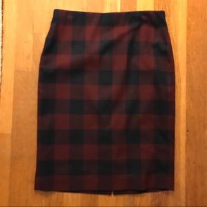 Ann Taylor plaid pencil skirt - 4
